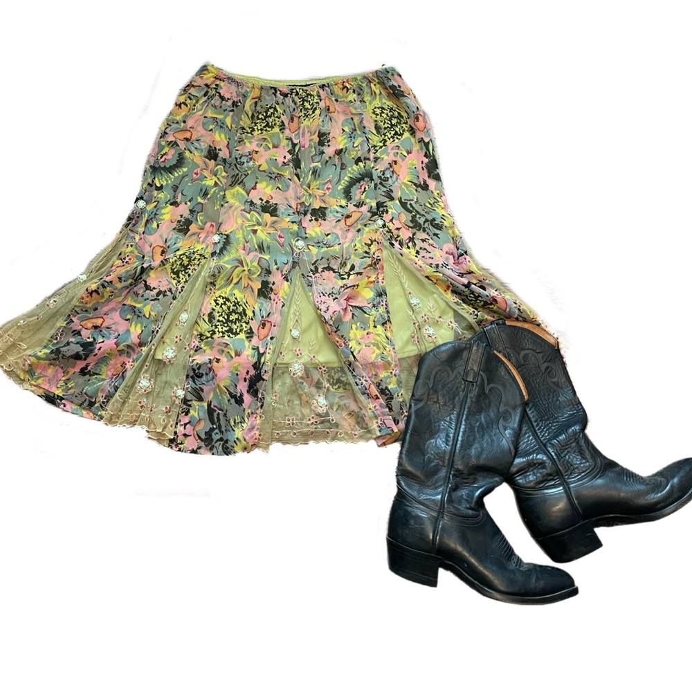 Dimri vintage cottage core style midi skirt